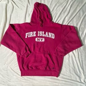 NY Fire Island Pink Hoodie